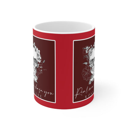 Real Men Chase You Mug (Dark Red)